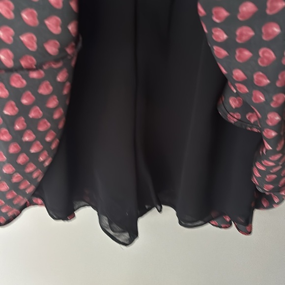 Zara Heart Print Smock Dress, Size S. - Picture 13 of 13